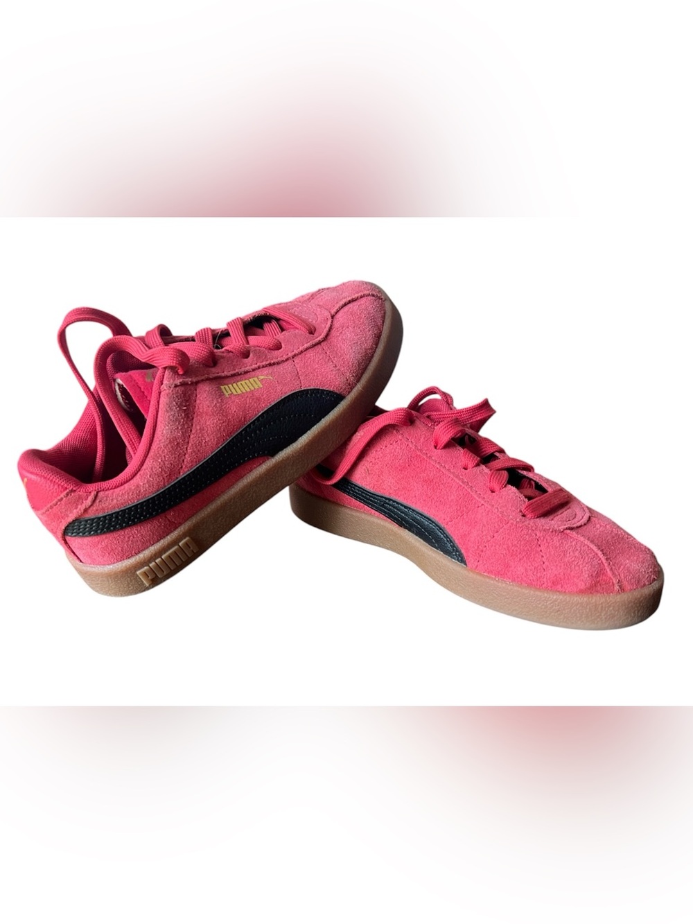 Puma Kids' Res Suede Sneakers with Black Formstrip and Gum Sole